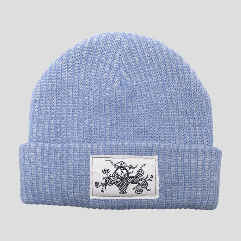 Pass Port - Edible Flowers Beanie (Black Speckle/Blue Speckle)